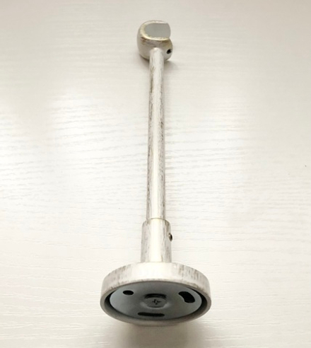 Кронштейн Ост для кованого карниза d16 однорядный, цвет белое золото