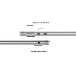 Apple MacBook Air 13" (M4, 10C CPU/8C GPU, 2025), 16 ГБ, 512 ГБ SSD, Серебристый (Silver) Ноутбук