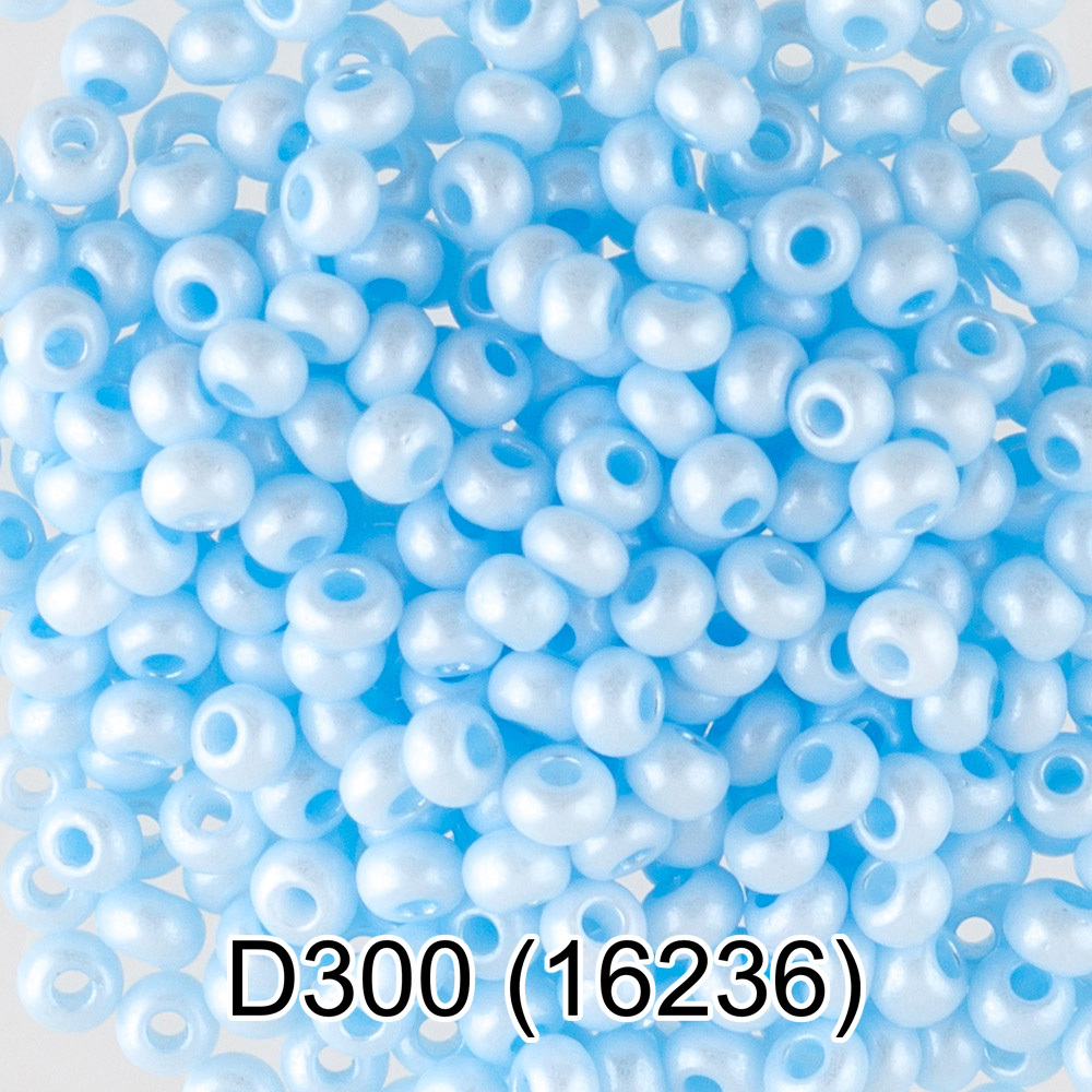 Бисер Чехия "GAMMA" круглый 4 10/0 2.3 мм D300 св.голубой ( 16236 )