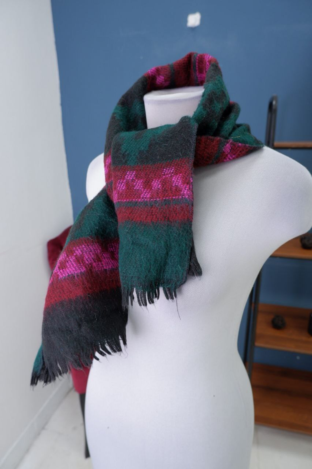 Шарф шерстяной в полоску