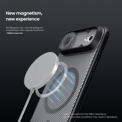 Чехол тонированный c MagSafe на iPhone Air, серия CamShield Pro Magnetic (Transparent black) от Nillkin