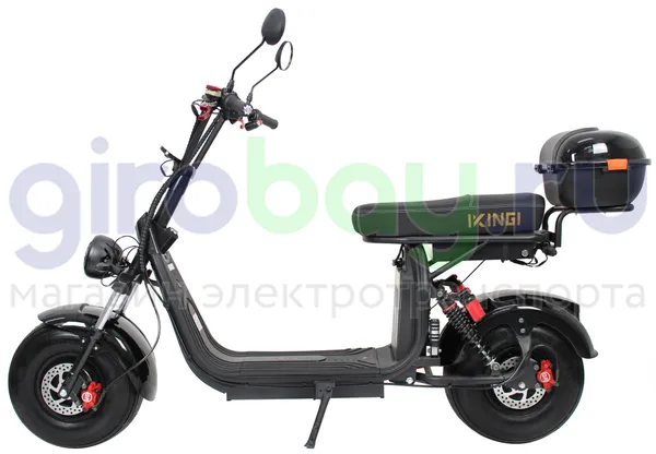 Электроскутер IKINGI X7 PRO 3000W - Чёрный, летние покрышки фото №6
