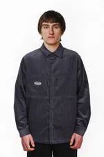 Рубашка Ymkashix Velvet Button графитовая