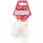 Бант для волос детский 1шт «Кокетка - Magic Girls Atlas», цвет белый, d-7см