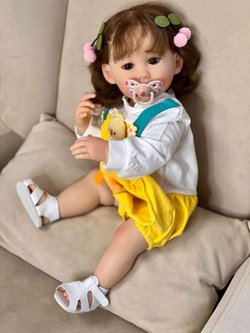 Кукла Реборн виниловая 55см в пакете (FA-178)