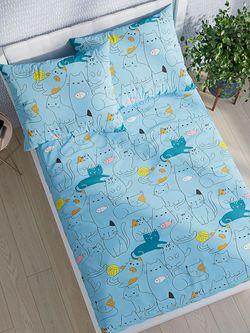 Простынь на резинке полисатин Simple House "Кэри" 180x200 см