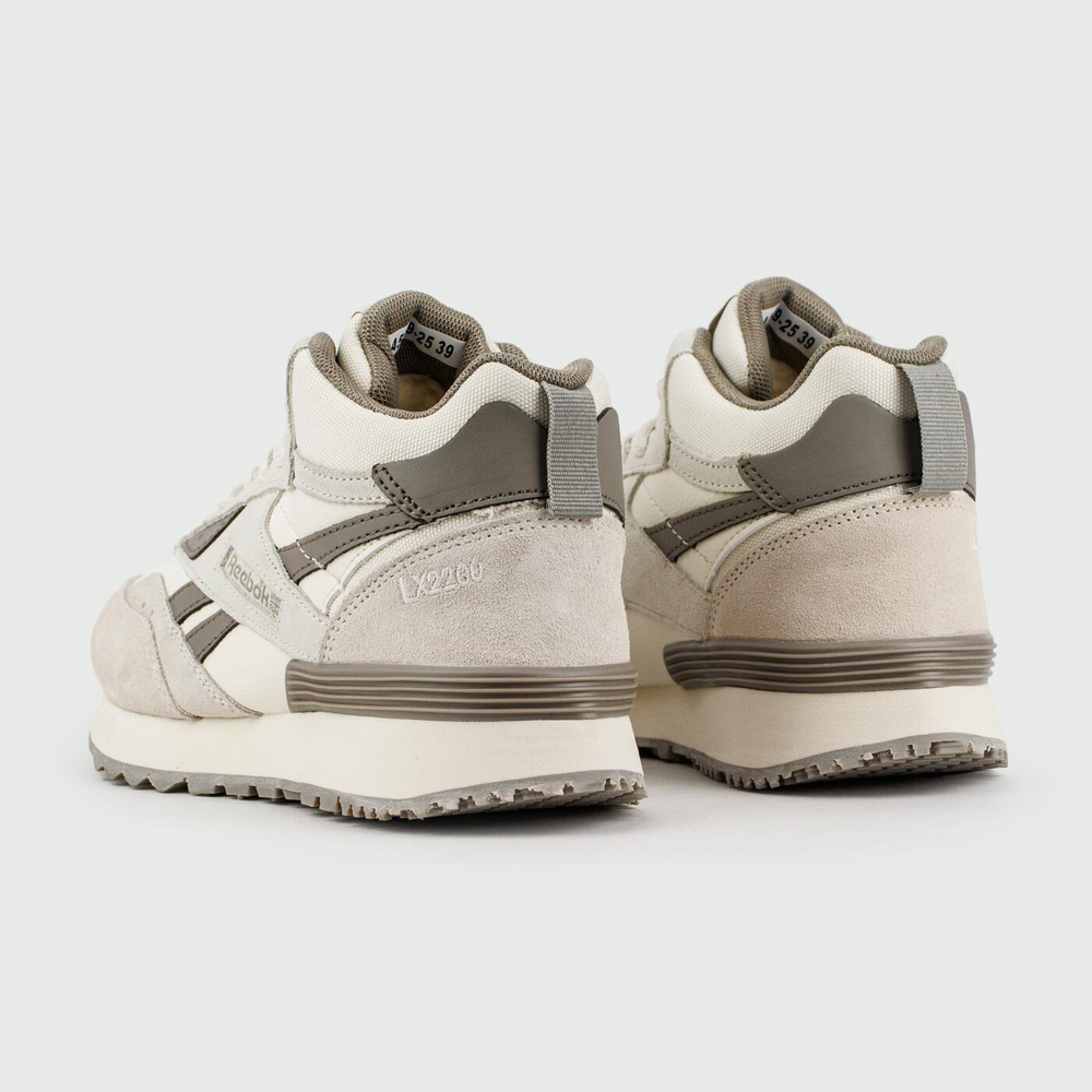 Кроссовки Reebok LX 2200 Mid Grey / White Wmns with Fur