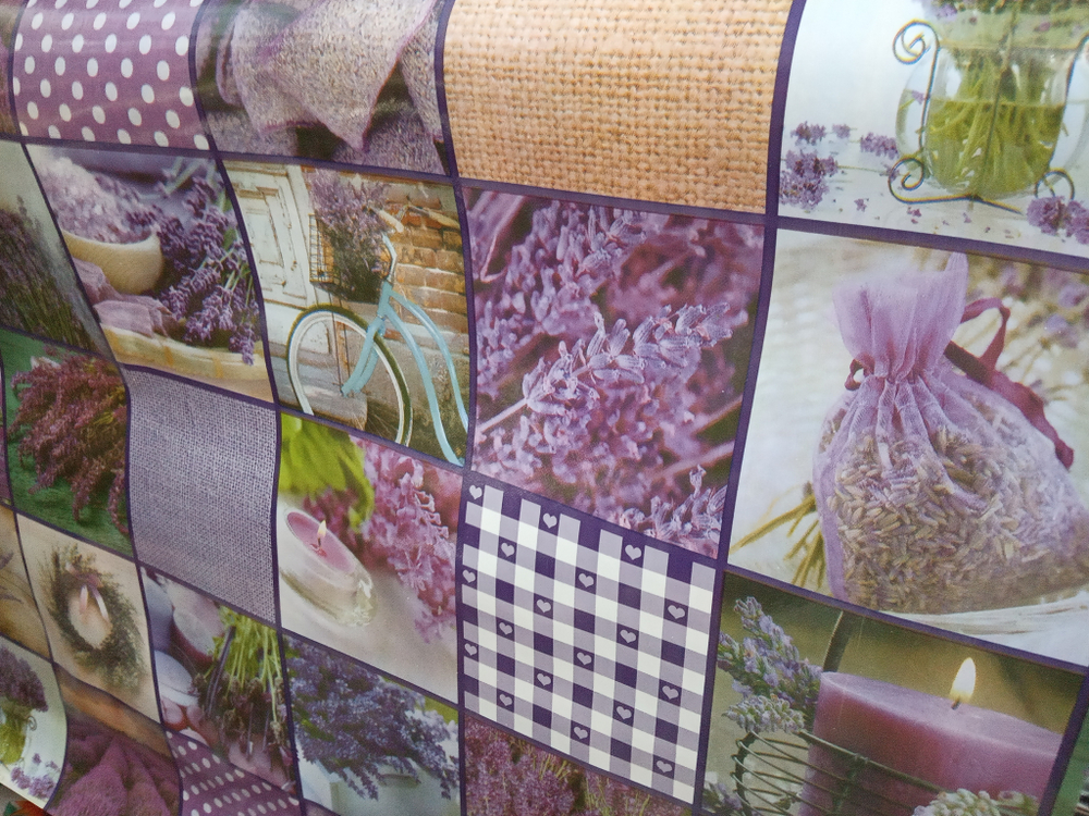 Клеенка ПВХ Ажурная 6874 005-1 132*25м Клетка