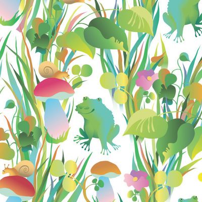 Лягушата в траве