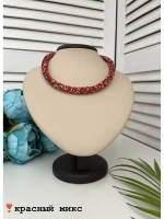 Вязанный жгут из бисера, лариат, чокер