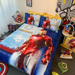 Постельное белье DISNEY 1.5 Полуторка Сатин Железный человек