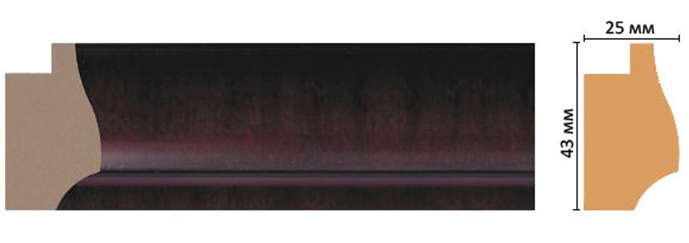 Багет Decomaster FM20-2 43*25*2850мм