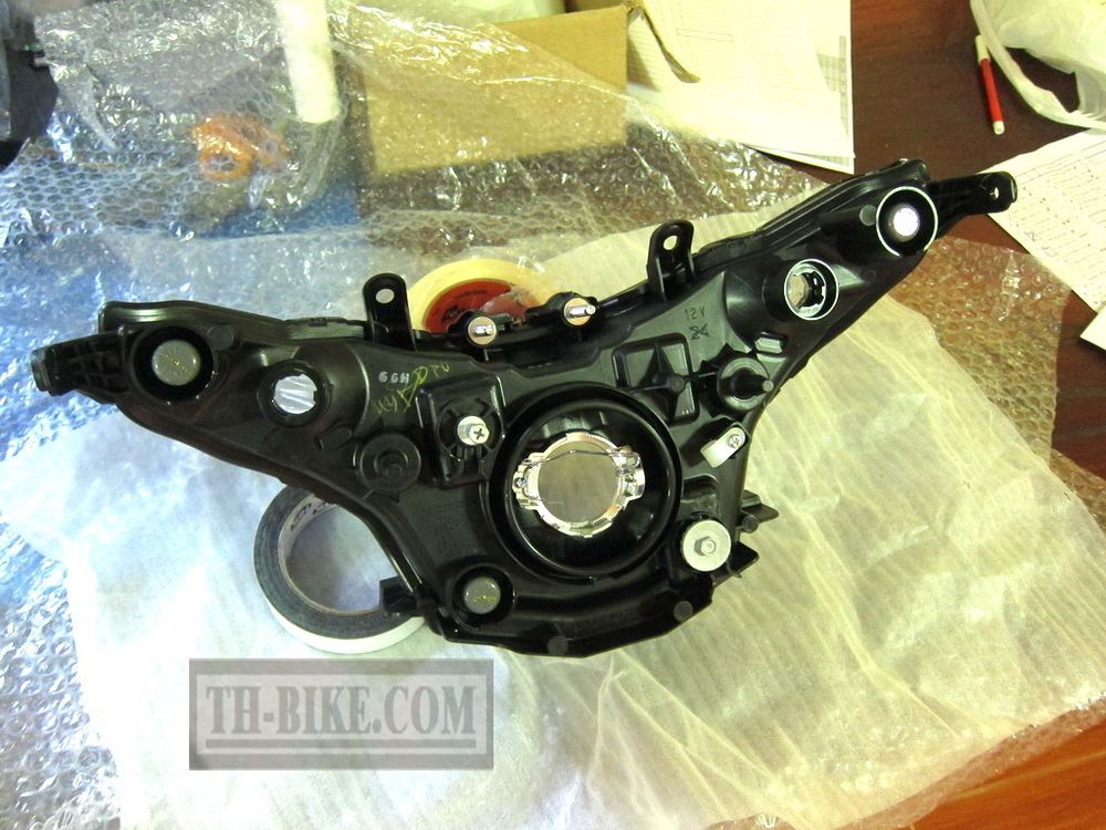 33110-KYJ-901 (33110-KYJ-881). HEADLIGHT UNIT COMP. Headlight Honda CBR250R/RA 2011-2014, CTX700. OEM