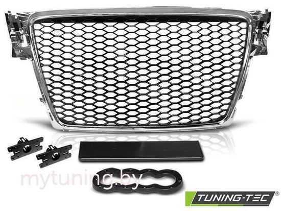 Решетка радиатора CHROME RS-STYLE для Audi A4 B8