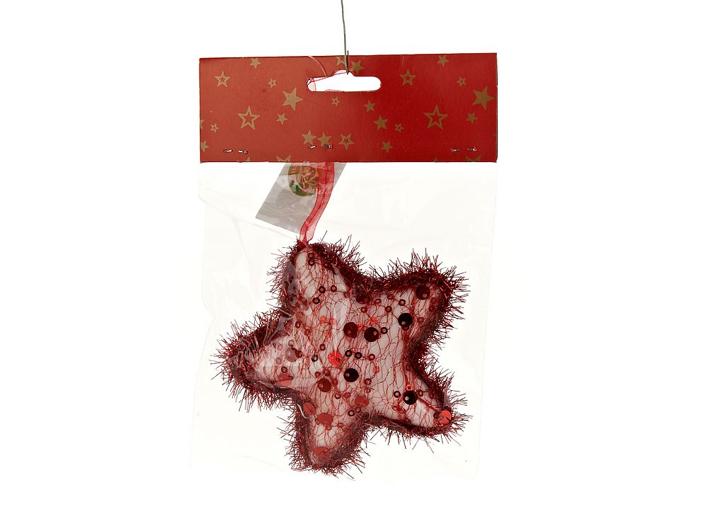 Украшение декоративное (подвесное) "Новый год" h=9см. (3вида) (упаковочный пакет с хедером)