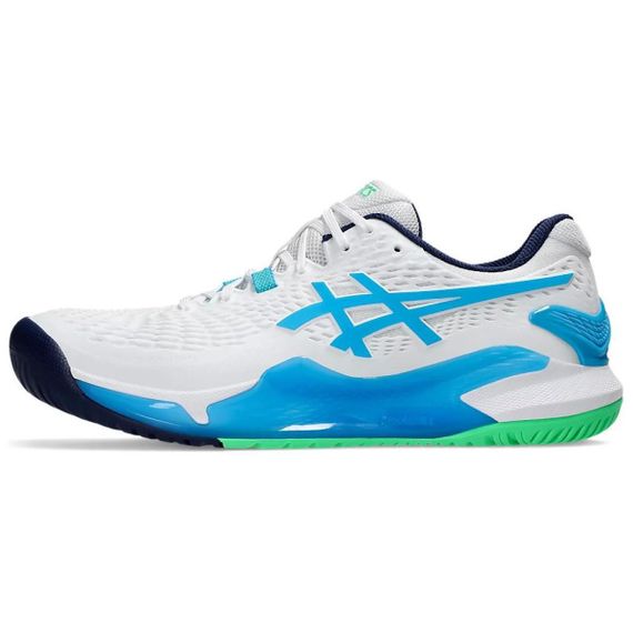 Asics Гель Resolution 9 Кроссовки для тенниса Низкие Белые/синие Мужские