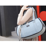 111 Сумка авиа "Фаворит" , джинсовая / сумка-переноска для САМОЛЕТА Puppy Angel / DENIM "Herringbone Travel Carrier"