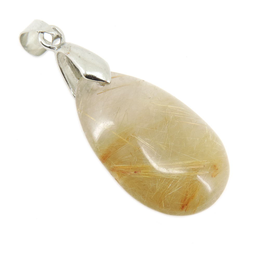 Кулон "Венера" дымчатый кварц- волосатик