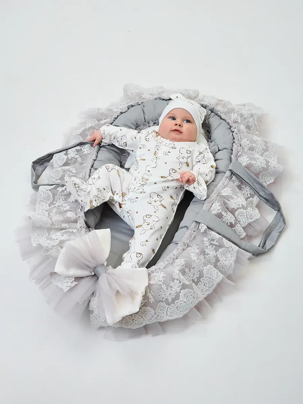 кокон для новорожденного гнездышко