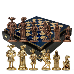 Manopoulos Шахматы бронзовые Рыцари Средневековья