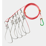 Кукан на металическом тросе - 5колец