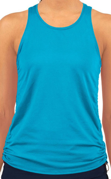Женский топ теннисный Lucky in Love Core Airy Cinch Tank Women - небесный