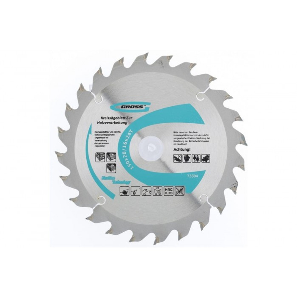 Диск пильный 150x20/16x24Т мм Gross