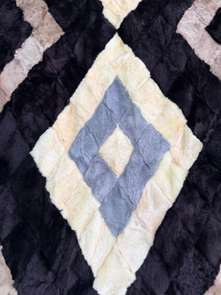 Покрывало меховое ковер из шкуры овчины