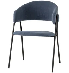 Стул Loop пыльно-синий вельвет 