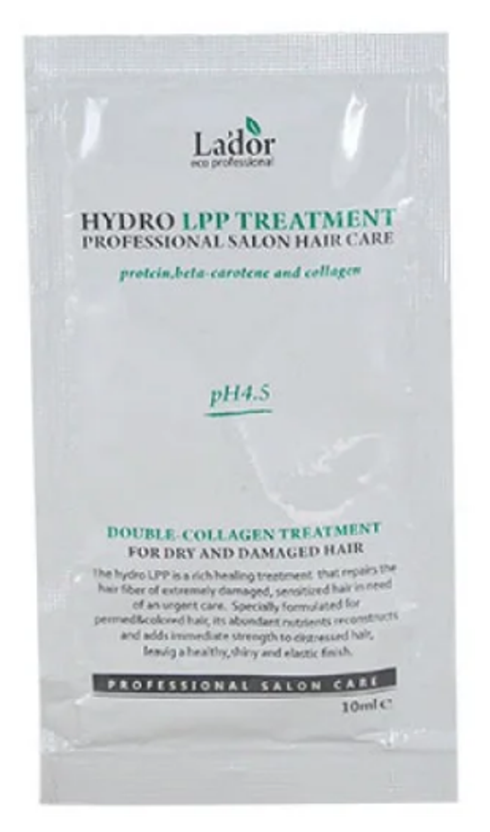 Маска для поврежденных и сухих волос с коллагеном Lador Eco Hydro LPP Treatment 150 мл