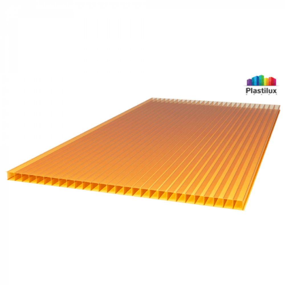 Сотовый поликарбонат 6 мм  2,1х12 м  (12,1 кг) Sunnex  (Цветной)
