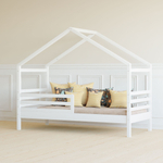 Кровать домик Альков, 90х190, из массива сосны, белая