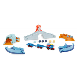 Little Tikes - локомотив Slammin &#39;Racers с вагонами Arena с поездом 649516