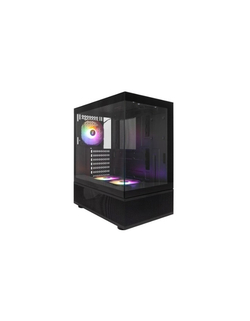 1STPLAYER MIKU Mi7-A Black / ATX / 3x120mm LED fans / Mi7-A-BK-2F1R-1F1
