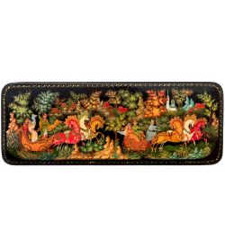 ШК-19/58 Шкатулка в технике декупаж «Тройка» (19,5х7х3,5)