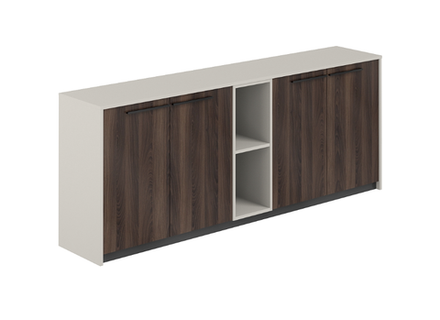 Шкаф низкий со стеллажом RF.327.PG.DA.PG REEF (РИФФ)