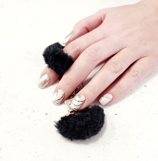 Наручники меховые, МИНИ черные