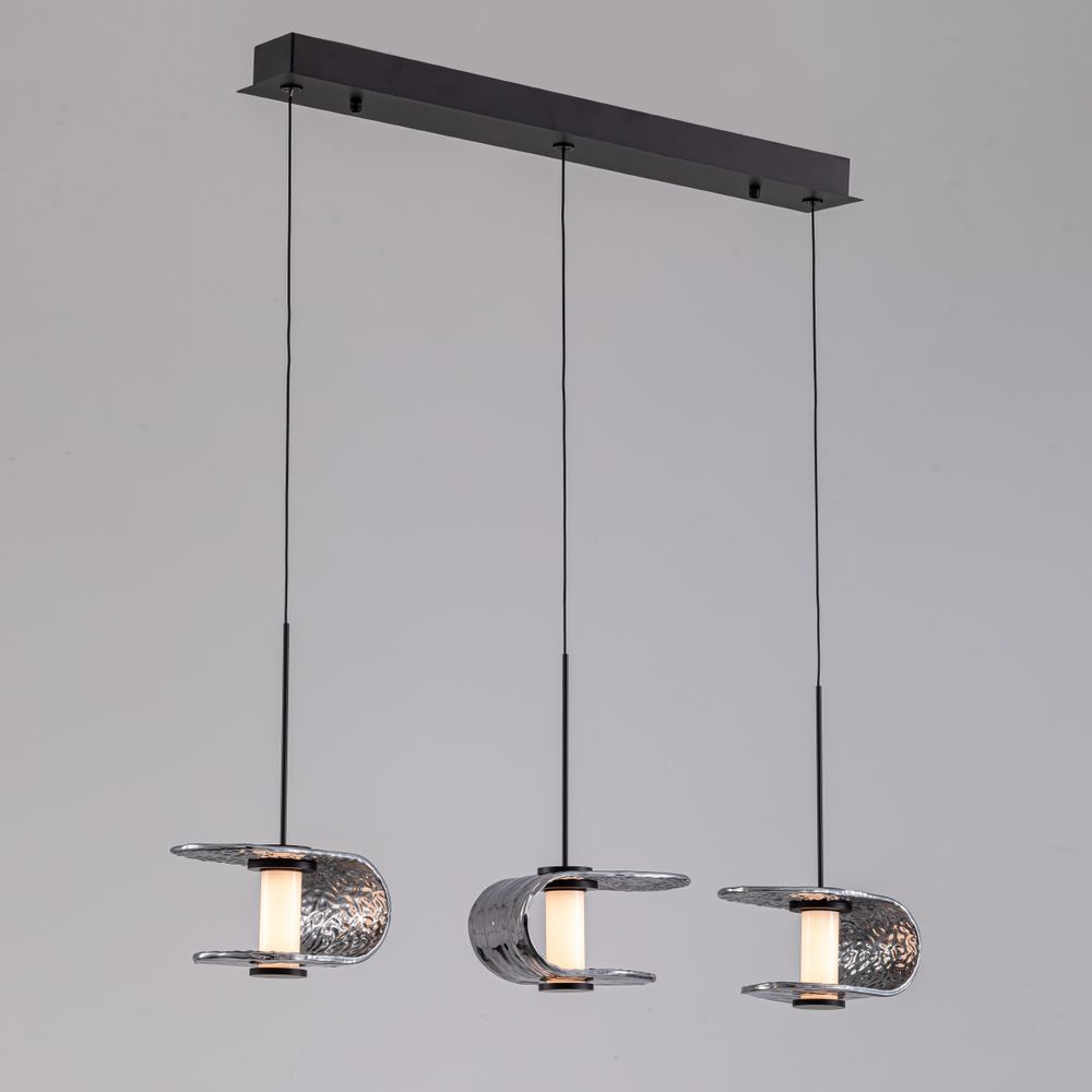 Подвесной светильник MD24020901-3B black/smoky