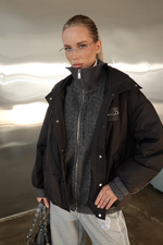 Куртка демисезонная с манишкой из шерсти