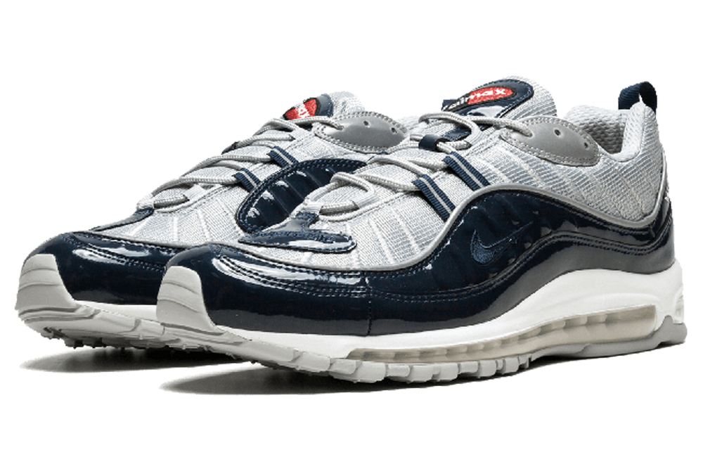 Supreme x Nike Air Max 98 comfortable and versatile low-top running shoes men's Obsidian