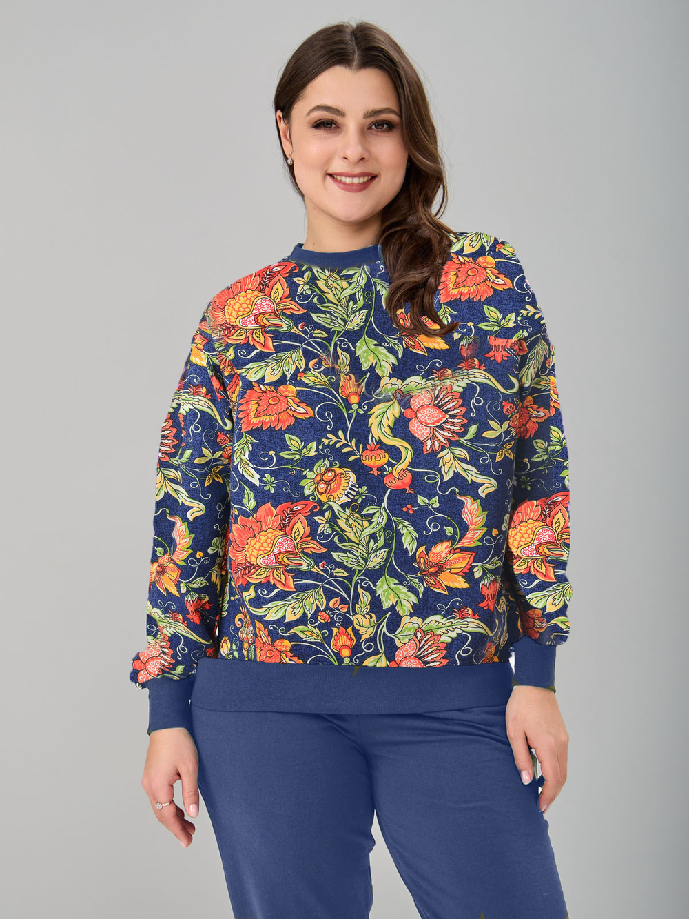 Толстовка К-390Х/василек-сказочныецветы