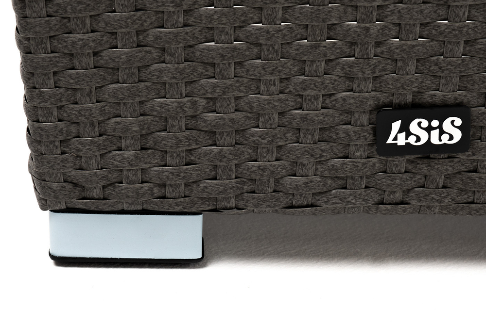 "Капучино" кашпо для цветов плетеное из искусственного ротанга, цвет коричневый