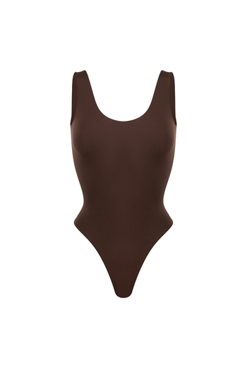 Боди на широких бретелях SKIN Шоколад