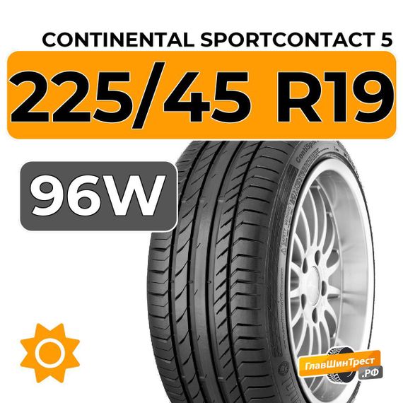 Continental SportContact 5 225/45 R19 96W XL