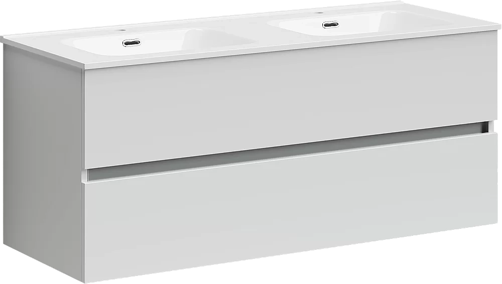 Тумба с раковиной Sancos Urban UR120-2W белый глянец