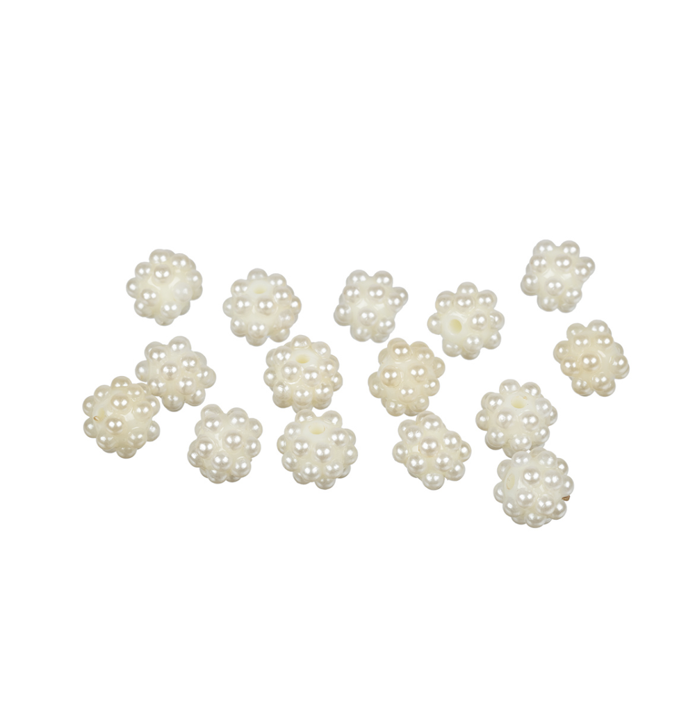 Бусина "Zlatka" пластик BWS-10 10 мм 15 шт №03 св.кремовый