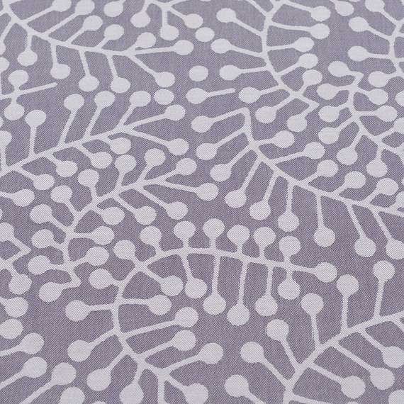 Скатерть из хлопка фиолетово-серого цвета с рисунком &quot;Спелая смородина&quot;, Scandinavian Touch, 180х260см