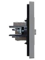 FORTE&PIANO Розетка TV проходная FP529 сталь IEK