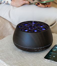 Ультразвуковой аромадиффузор-Bluetooth колонка Plato Wenge, Sens