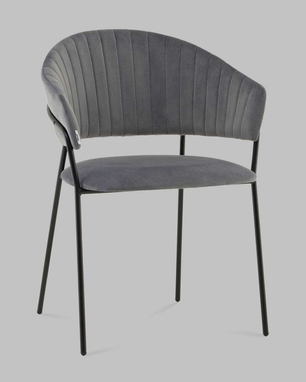 Стул Бруно NEW велюр серый